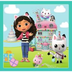 Puzzle 3 in 1 - Gabby's Dollhouse - Activitatea lui Gabby