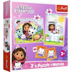 Puzzle 2 in 1 - Gabby's Dollhouse - Gabi si prietenii ei