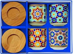 Set 4 cesti cu farfurii - Marrakech