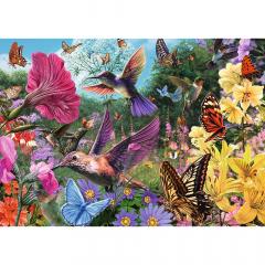 Puzzle Premium Plus Quality 1000 piese - Tea Time - Gradina cu colibri