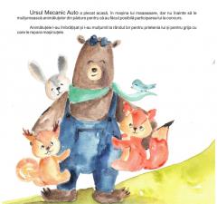 Ursul Mecanic Auto si Cursa de Masini (Editie bilingva)