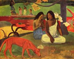 Felicitare Eugene Henri Paul Gauguin - Arearea Aka Joyousness