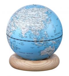 Lampa - AtlasGlobe - Lightblue Mini White Ash