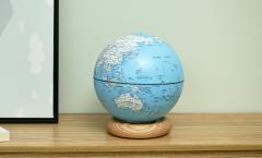Lampa - AtlasGlobe - Lightblue Mini White Ash