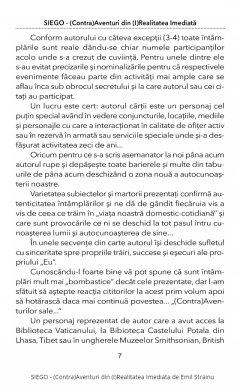 SIEGO - (Contra)Aventuri din (I)Realitatea Imediata