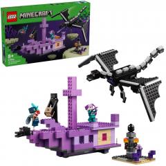 LEGO Minecraft - Dragon Ender si corabia din End (21264)
