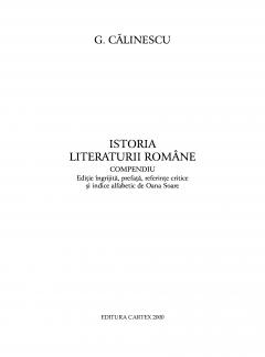 Istoria literaturii romane