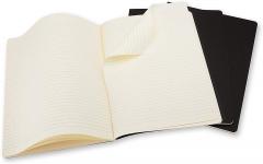 Set 3 caiete - Moleskine Cahier - X-Large, Ruled - Black