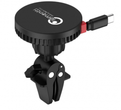 Suport Auto Magnetic cu Incarcare wireless si cablu retractabil