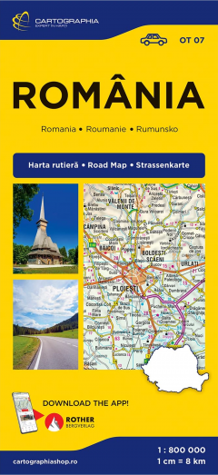 Harta rutiera - Romania