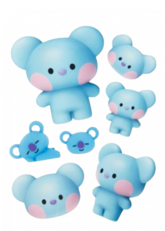 Set 7 stickers - Big & Tiny - Koya