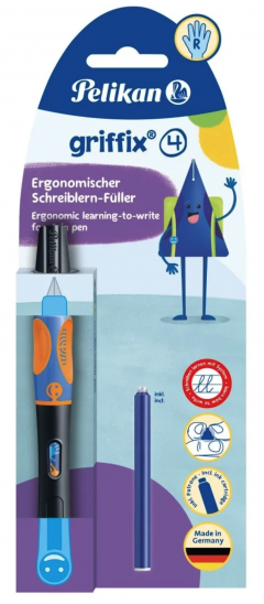 Stilou - Pelikan Griffix - Penita A, dreptaci - Neon Black