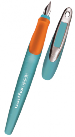 Stilou - Herlitz My Pen - Turcoaz-Portocaliu