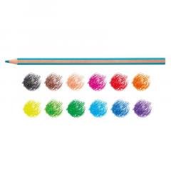 Set 12 creioane colorate - Supercolor Hexagon