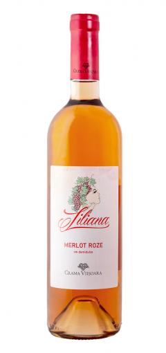 Vin roze - Liliana - Merlot, demidulce