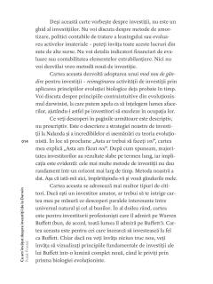 Ce am invatat despre investitii de la Darwin