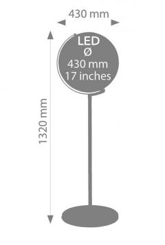 Lampa - Glob pamantesc - Sojus Light - Silver