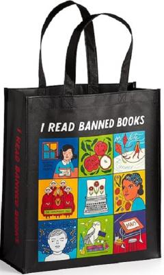 Sacosa shopping - I Read Banned Books - Reusable Shopping Bag