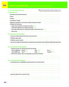 Geografie - Caietul elevului clasa a IV-a