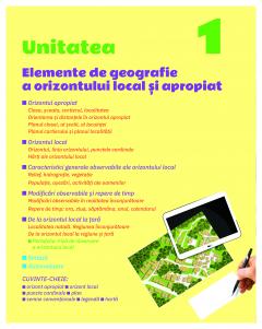 Geografie - Caietul elevului clasa a IV-a