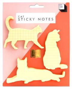 Set 3 Sticky Notes - Cat