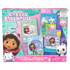 Set 4 puzzle din lemn - Gabbys Dollhouse
