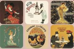 Set de 6 suporturi pentru pahar - L'alcool