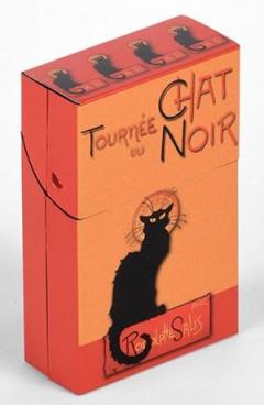 Tabachera din metal Tournee du Chat Noir