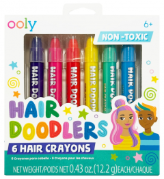 Set 6 creioane colorate pentru par - Hair Doodlers