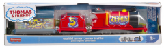 Locomotiva motorizata cu doua vagoane - Thomas & Friends - James Grafriti
