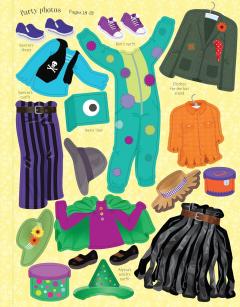 Sticker Dolly Dressing Halloween Party