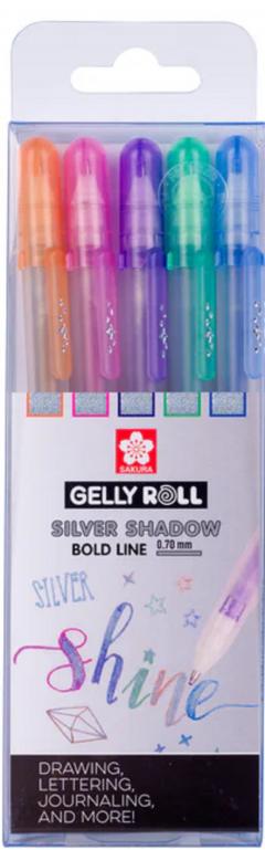 Set 5 pixuri cu gel - Multicolor