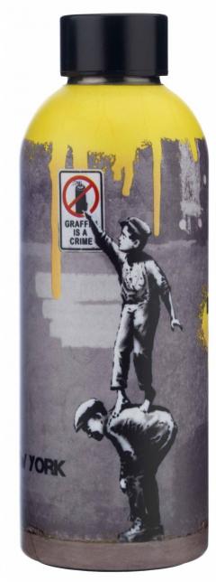 Termos 500 ml - Banksy - Graffitti is a crime