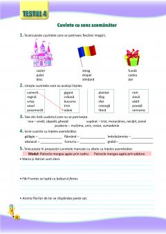 Comunicare in Limba Romana - Fise de evaluare clasa a II-a