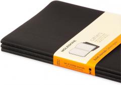 Set 3 caiete - Moleskine Cahier - Large, Ruled - Black