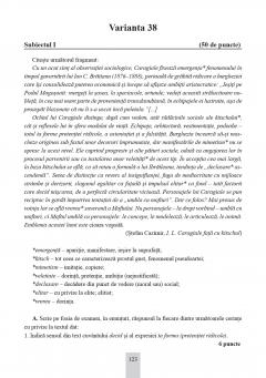 Bacalaureat 2025 - Limba si literatura romana