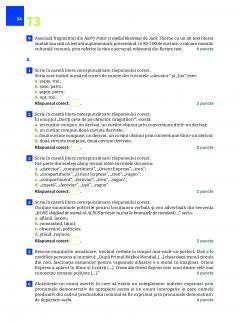 Teste pentru succes - Limba si literatura romana, Evaluarea nationala 2025 - Clasa a VIII-a