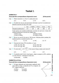 Evaluarea nationala 2025 - Matematica, clasa a VIII-a