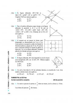 Evaluarea nationala 2025 - Matematica, clasa a VIII-a