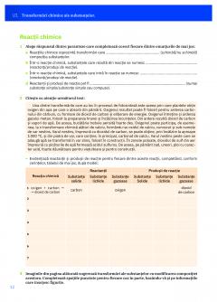 Chimie clasa a VIII-a, Caietul elevului