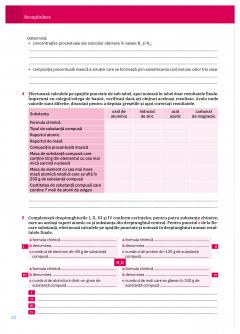Chimie clasa a VIII-a, Caietul elevului