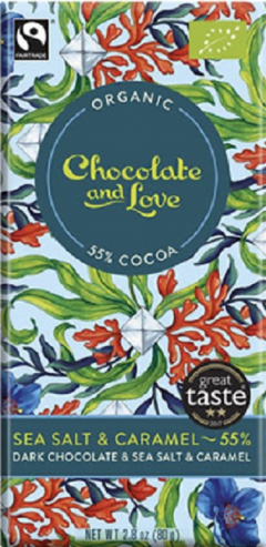 Ciocolata amaruie cu caramel si sare de mare - BIO + RO-ECO-007