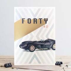 Felicitare - Age 40 Car