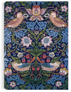 Carnet - William Morris Strawberry Thief Handmade Embroidered