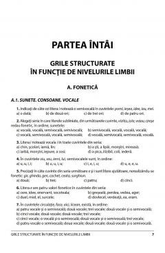 Limba romana. Teste-grila pentru admiterea la Academia de Politie si la scolile postliceale de politie si jandarmi
