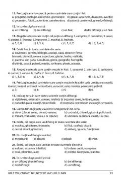 Limba romana. Teste-grila pentru admiterea la Academia de Politie si la scolile postliceale de politie si jandarmi