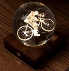 Lampa - Amber Crystal Ball - Cyclist