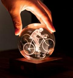 Lampa - Amber Crystal Ball - Cyclist