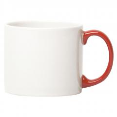 Cana alba cu maner rosu - XL