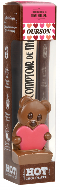 Ciocolata calda - Teddy Bear with Red Heart, 30g